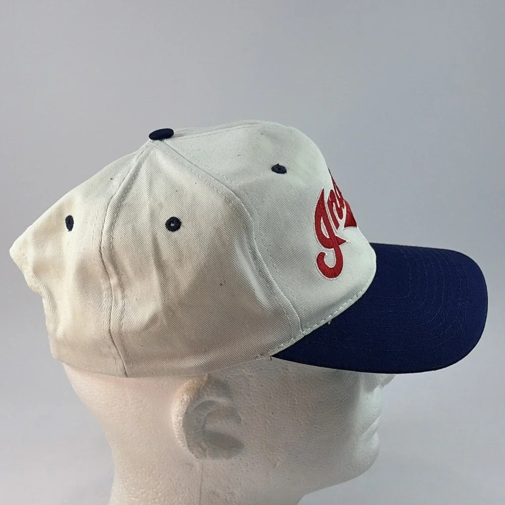 Vintage Cleveland Indians Hat Cap Snap Back Chief Wahoo Drew Pearson Twill 90's